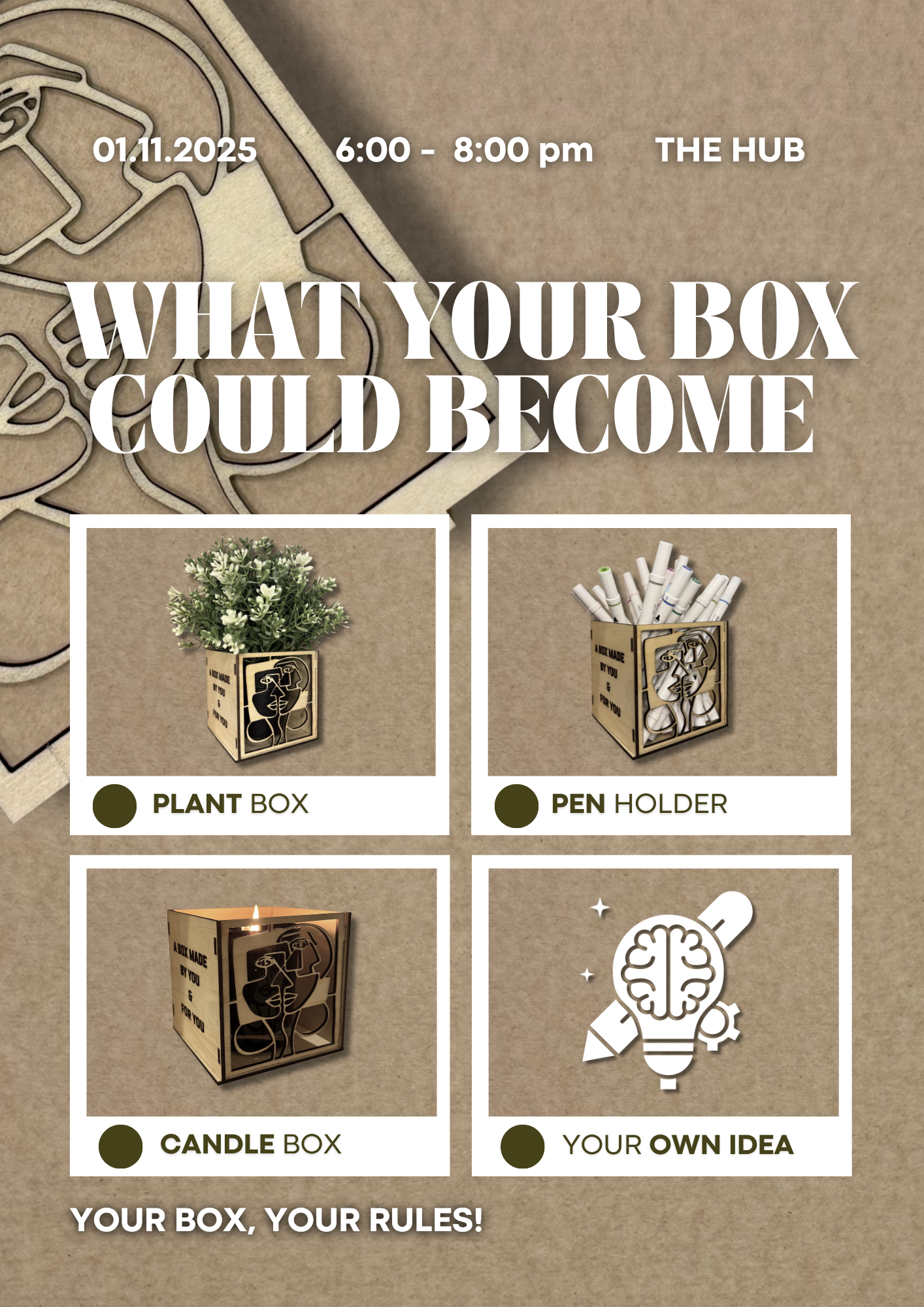 Design Your Wooden Box Workshop