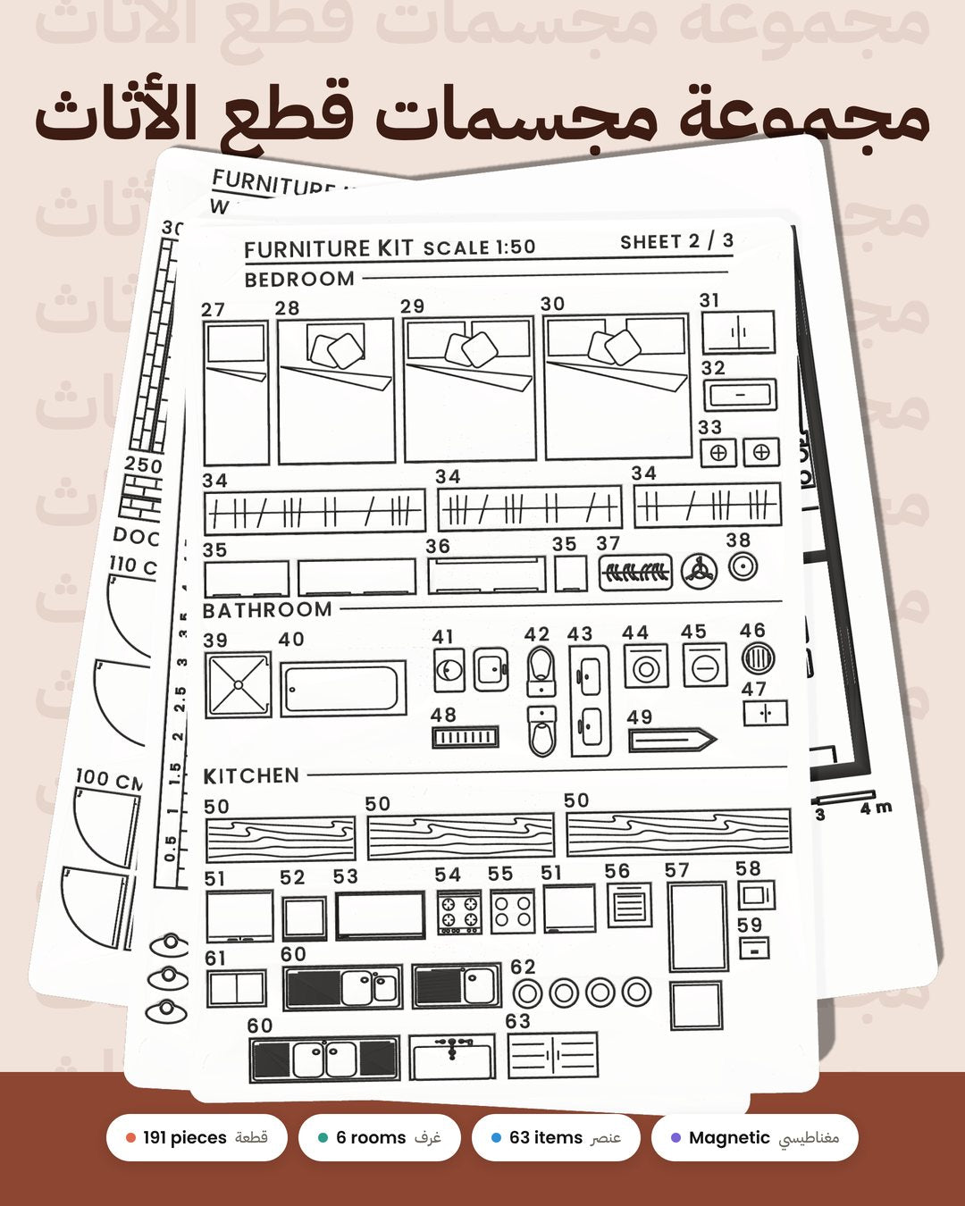 Furniture Kit 1:50